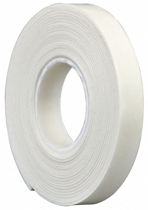 Foam Tape White 5 yd L 1/2 in W
