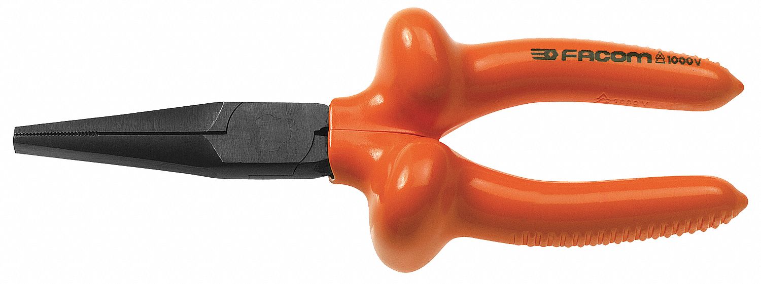 Long Nose Plier 6-11/16 L Serrated