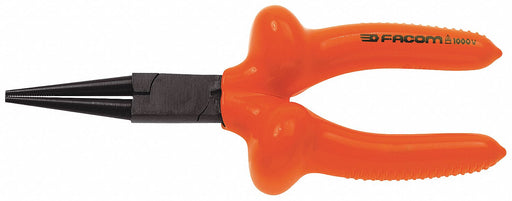 Round Nose Plier 6-7/8 L Serrated