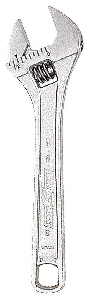 Adj. Wrench Steel Chrome Vanadium 4 1/2 