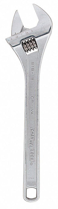 Adj. Wrench Steel Chrome Vanadium 18 