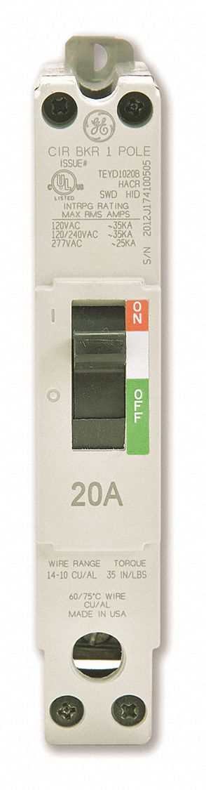 Circuit Breaker 15A 1P TEY 277/480VAC