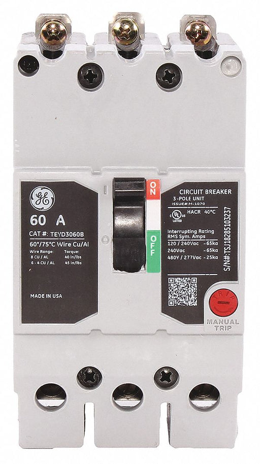 Circuit Breaker 60A 3P TEY 277/480VAC