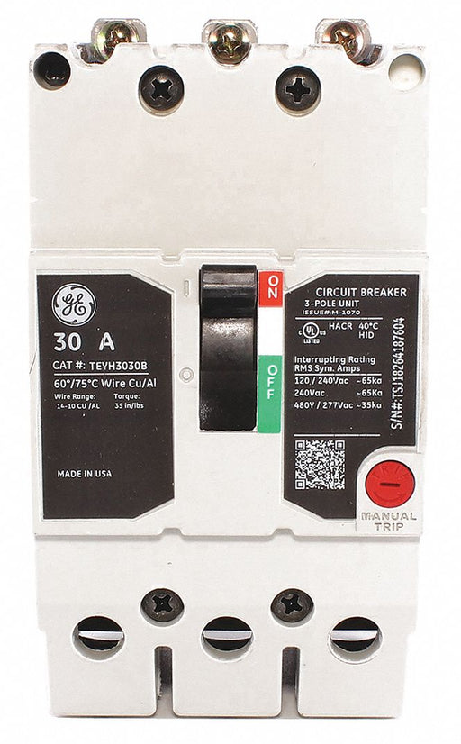 Circuit Breaker 30A 3P TEY 277/480VAC