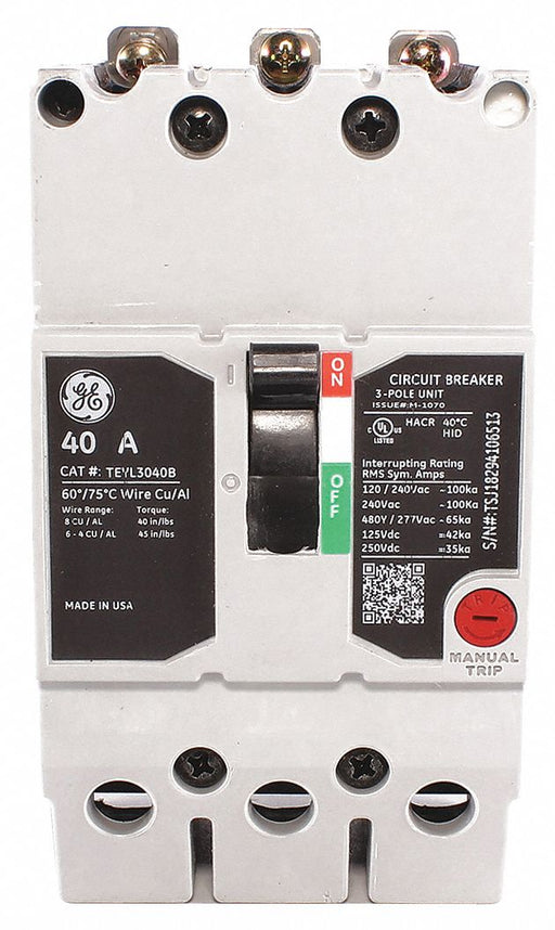 Circuit Breaker 40A 3P TEY 277/480VAC