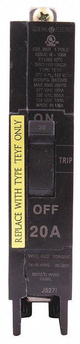 Circuit Breaker 20A 1P TEY 277VAC