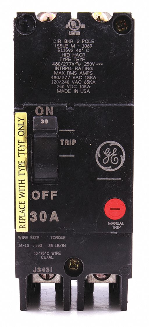 Circuit Breaker 30A 2P TEY 277/480VAC