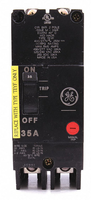 Circuit Breaker 35A 2P TEY 277/480VAC