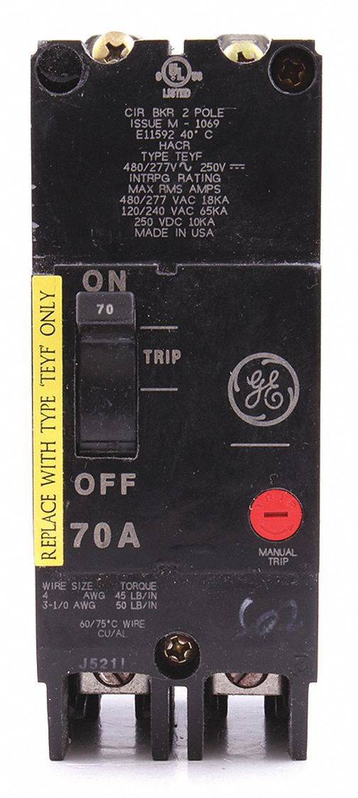 Circuit Breaker 70A 2P TEY 277/480VAC