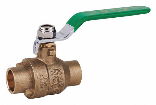 Manual 2-Way Ball Valve Sweat Brass