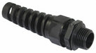 StrainReliefConnector 1/2 in NPT Black