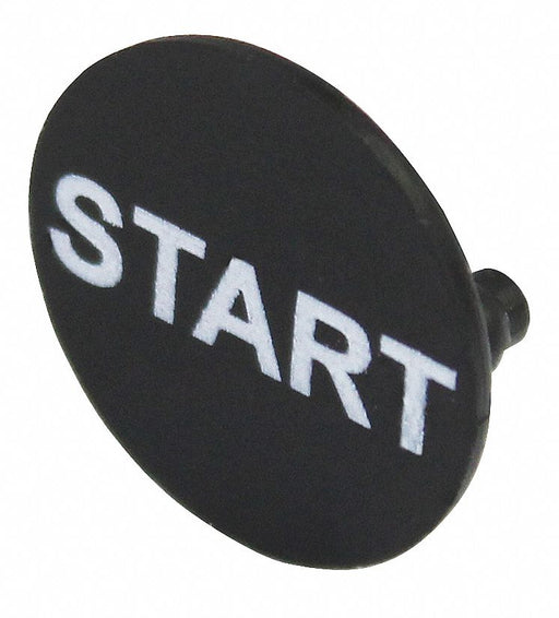 Legend Plate Start White/Black Round