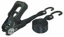 Tie Down Strap S-Hook Black PK2