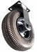 Plate Caster Rigid Rubber 10 1/8 H