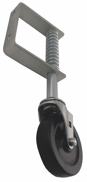 Side Mount Caster Rubber 3 dia 9 11/16 H