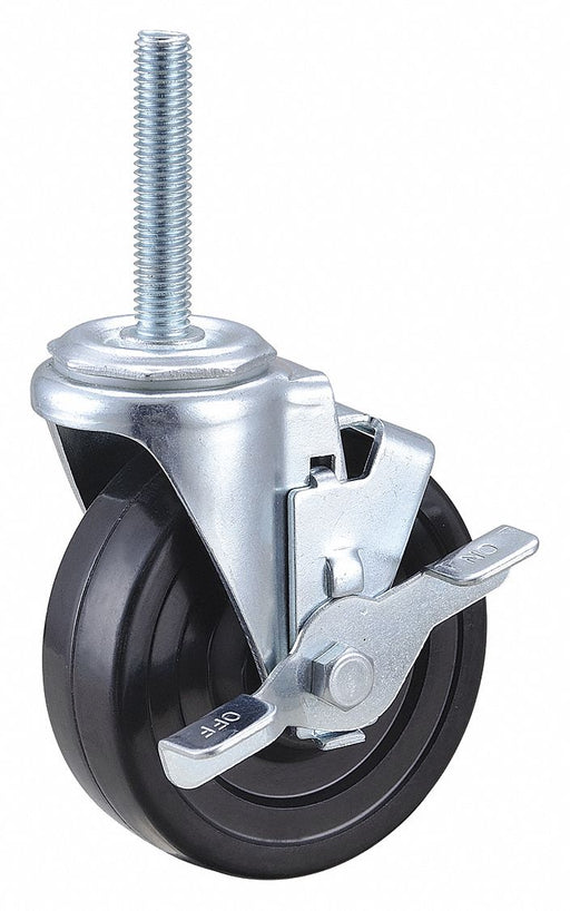 Stem Caster 4 dia Rubber 170lb