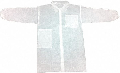 H8179 Lab Coat S White PP PK30