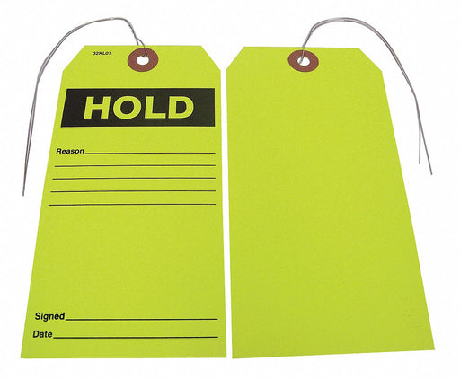 Hold Tag 2-7/8 in W x 5-3/4 in H PK25