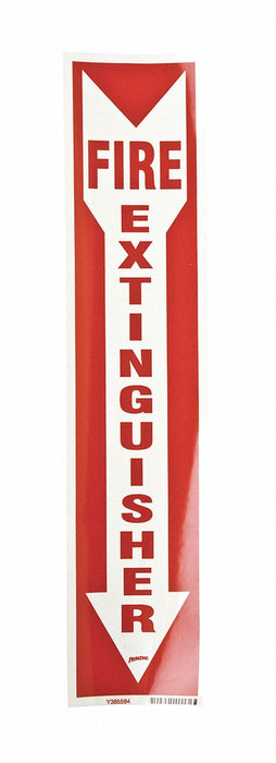 Fire Extinguisher Sign 18 Hx4 W