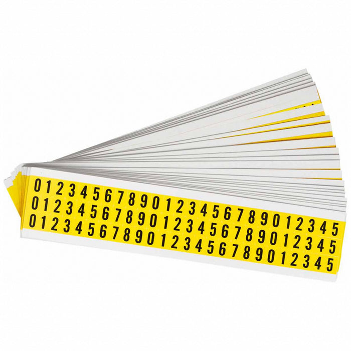 NumberLabelSet Vinyl 1/2inH 3/8inW PK25