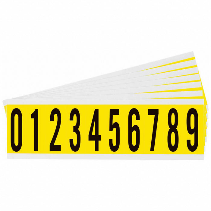 NumberLabelSet 2-1/4inH 7/8inW PK25