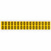 Number Label Vinyl 3/4 in H 5/8 in W