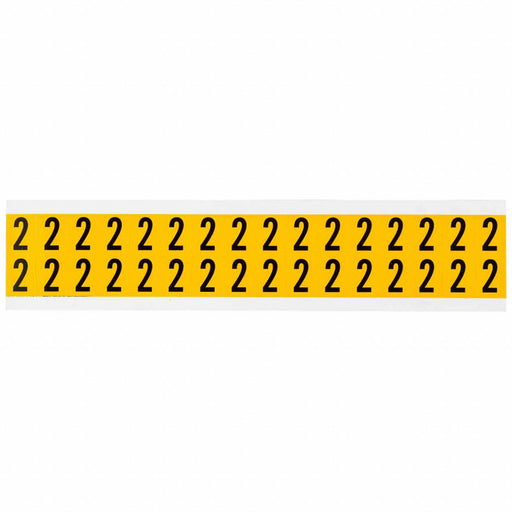 Number Label Vinyl 3/4 in H 5/8 in W