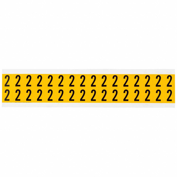 Number Label Vinyl 3/4 in H 5/8 in W