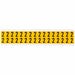 Number Label Vinyl 3/4 in H 5/8 in W