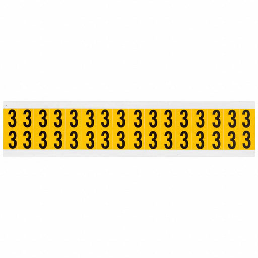 Number Label Vinyl 3/4 in H 5/8 in W
