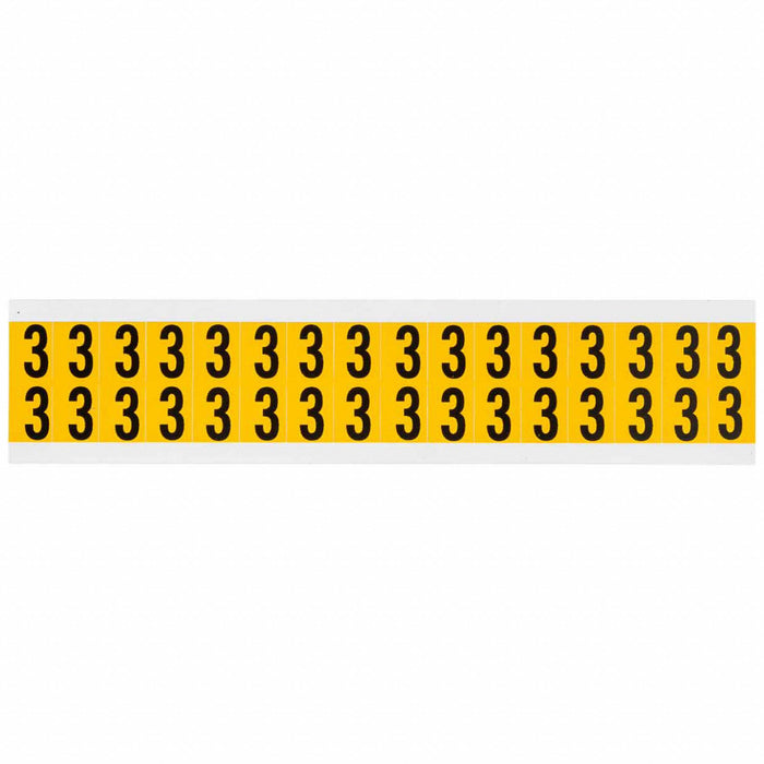 Number Label Vinyl 3/4 in H 5/8 in W