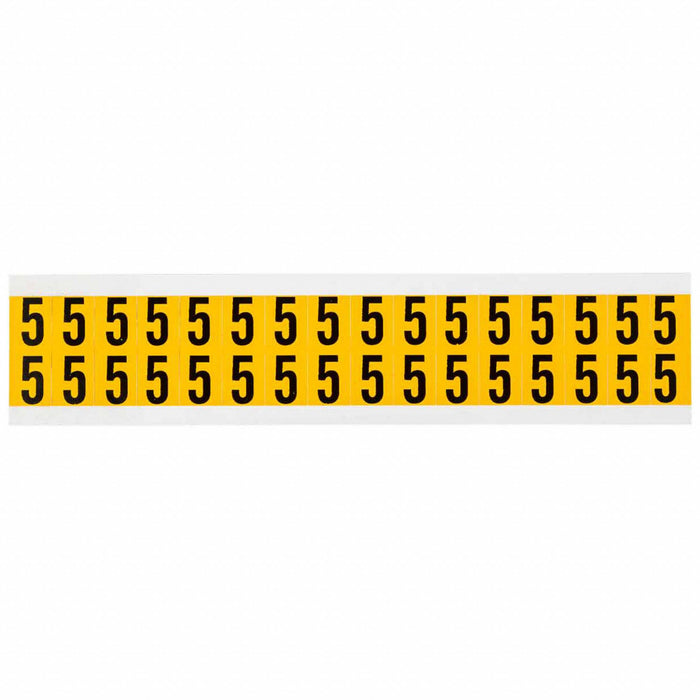 Number Label Vinyl 3/4 in H 5/8 in W