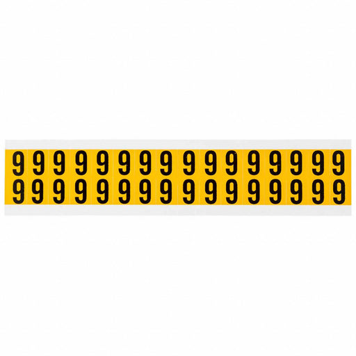 Number Label Vinyl 3/4 in H 5/8 in W