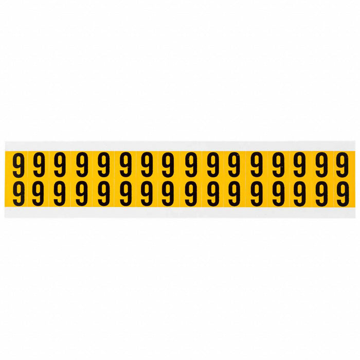 Number Label Vinyl 3/4 in H 5/8 in W