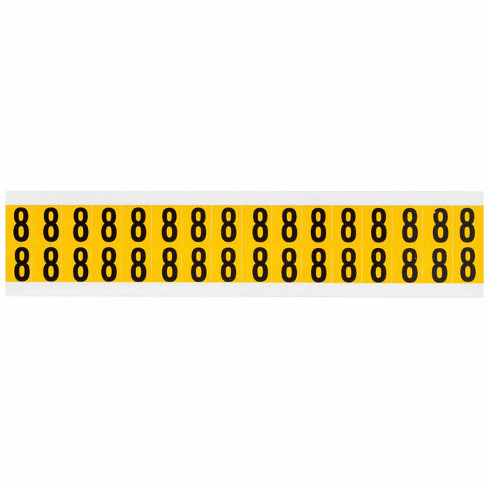 Number Label Vinyl 3/4 in H 5/8 in W