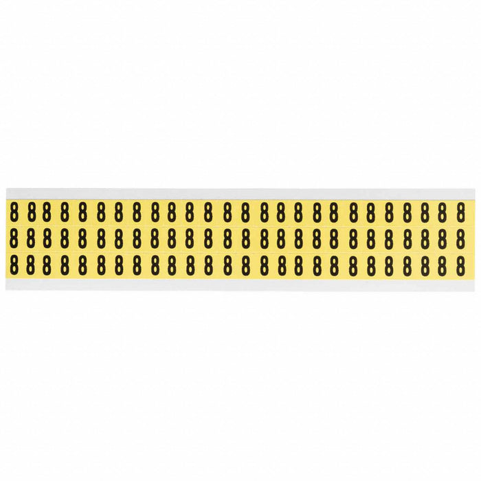 Number Label Vinyl 3/4 in H 5/8 in W