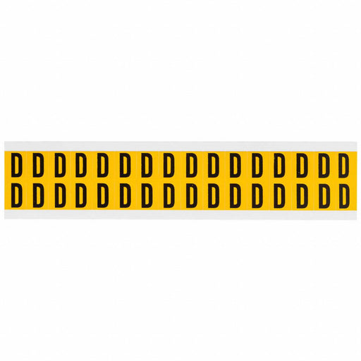 Letter Label D 3/4in.Hx9/16in.W Vinyl