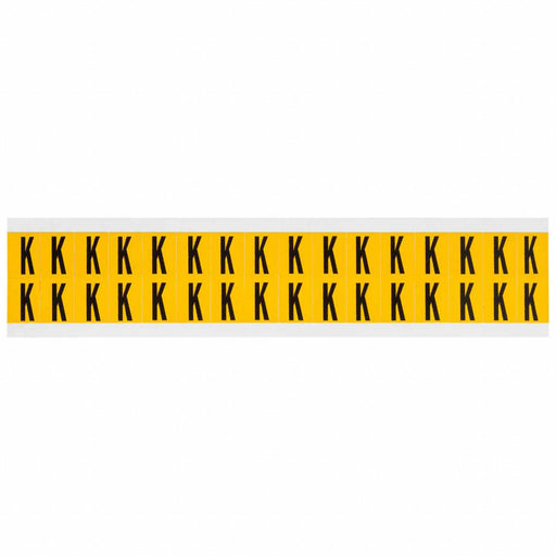Letter Label K 3/4in.Hx9/16in.W Vinyl
