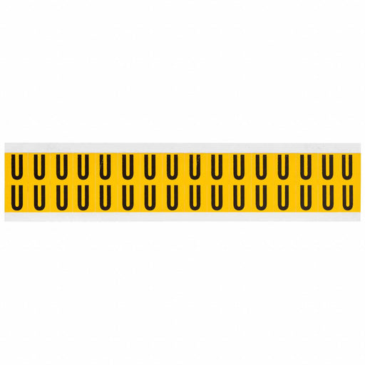 Letter Label U 3/4in.Hx9/16in.W Vinyl