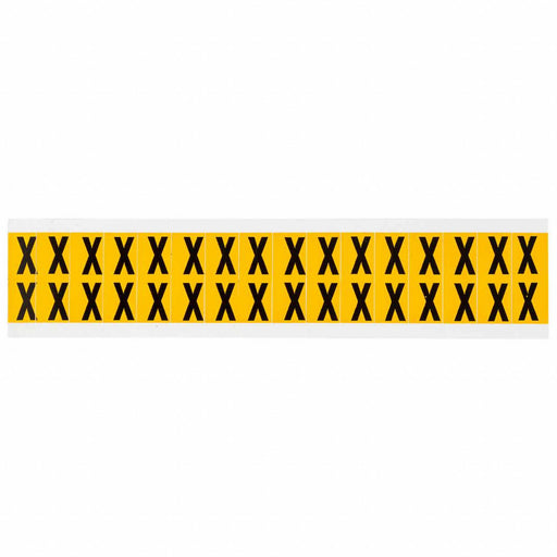 Letter Label X 3/4in.Hx9/16in.W Vinyl