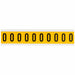 NumberLabel Vinyl 1-1/2inH 7/8inW