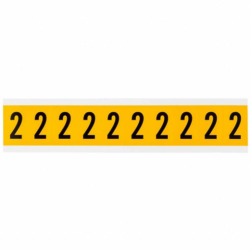 NumberLabel Vinyl 1-1/2inH 7/8inW