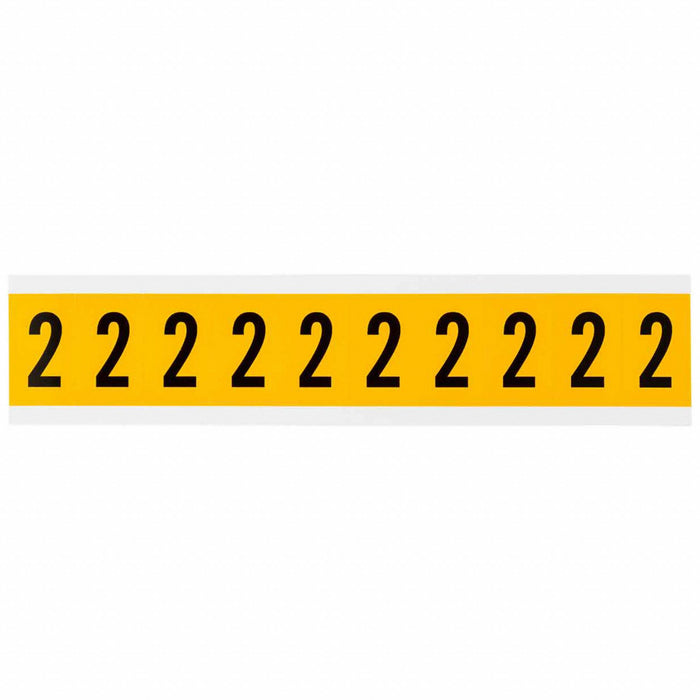 NumberLabel Vinyl 1-1/2inH 7/8inW