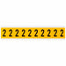 NumberLabel Vinyl 1-1/2inH 7/8inW