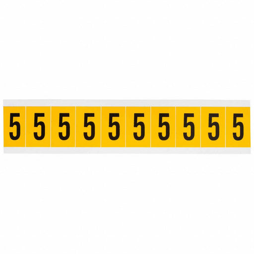 NumberLabel Vinyl 1-1/2inH 7/8inW