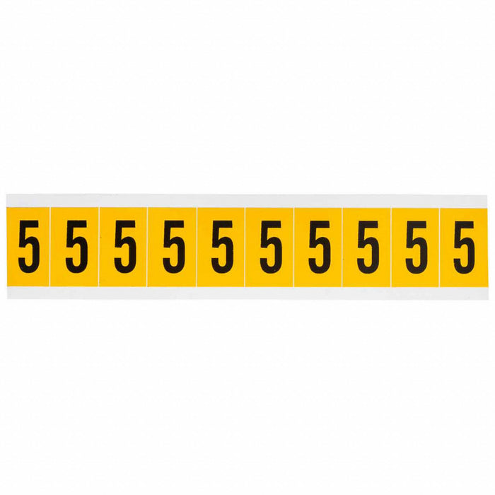 NumberLabel Vinyl 1-1/2inH 7/8inW