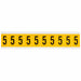 NumberLabel Vinyl 1-1/2inH 7/8inW