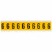 NumberLabel Vinyl 1-1/2inH 7/8inW