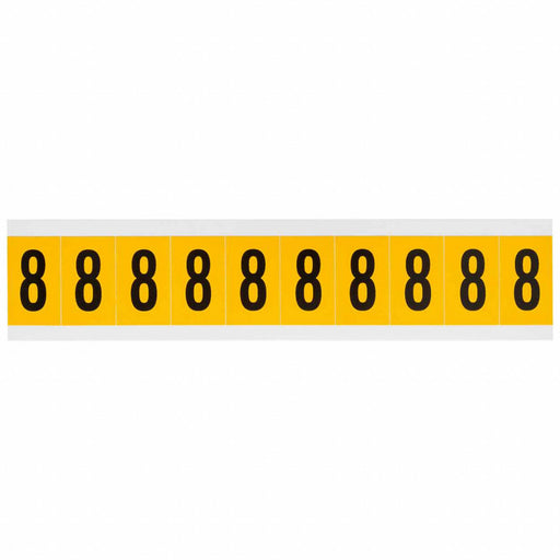 NumberLabel Vinyl 1-1/2inH 7/8inW
