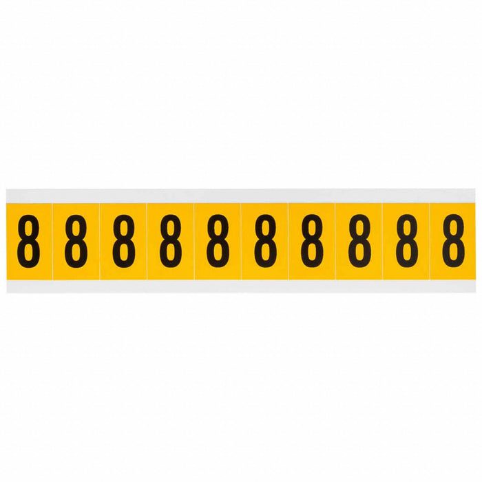 NumberLabel Vinyl 1-1/2inH 7/8inW